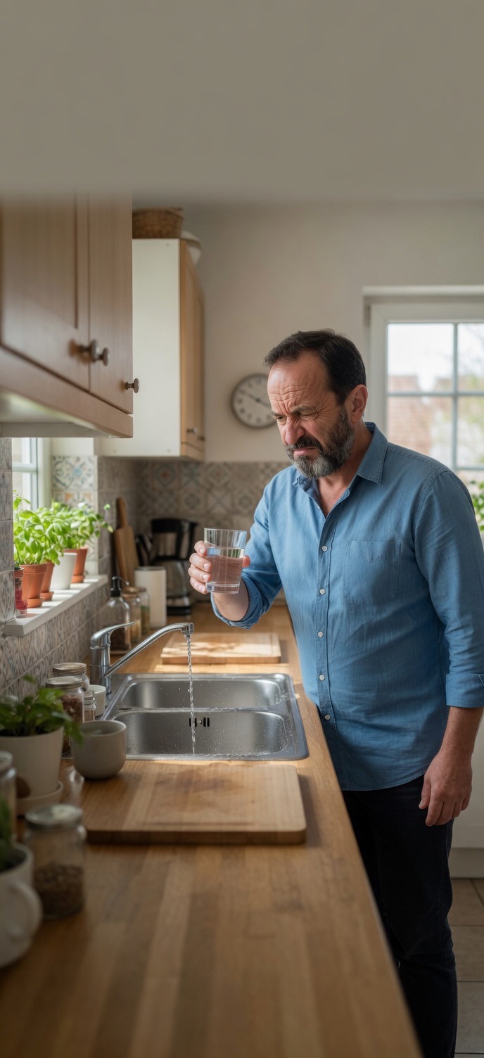 Chlorine smell and bad taste